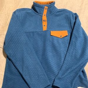 Zyia Activewear Teal Quilted Pullover (Medium)